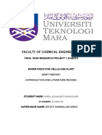 Faculty of Chemical Engineering: Final Year Research Project 1 (Che687)