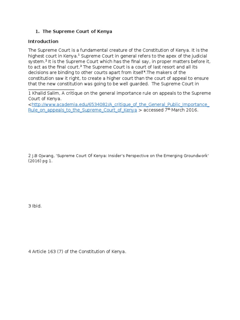 Jurisdiction & Structure of Courts in Kenya PDF Magistrate Court