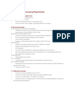 Checklist of Pre-Processing Requirements: A. Housing Loan Application Form