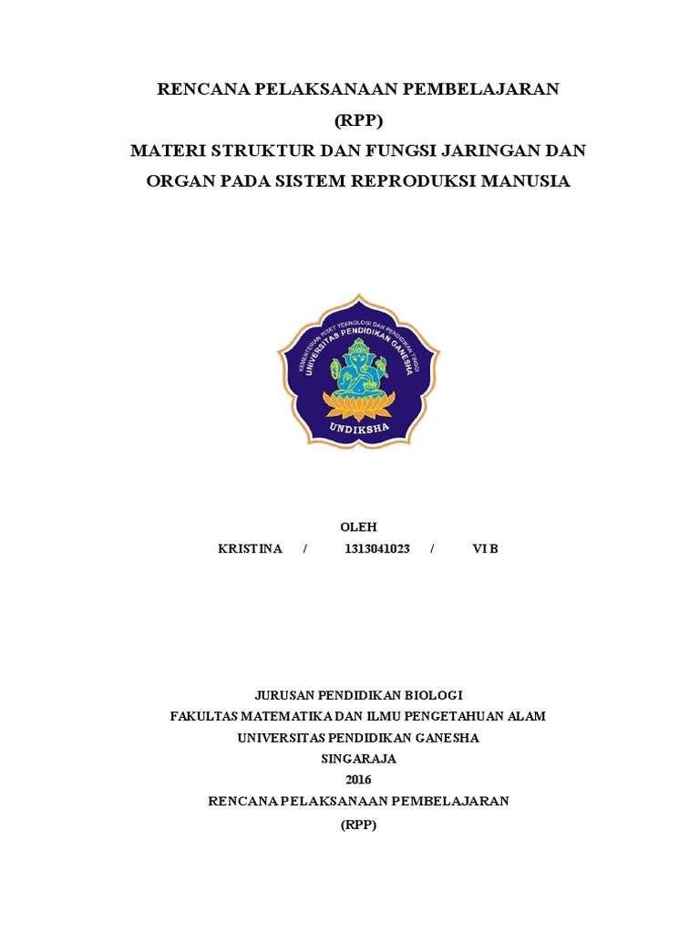 RPP Sistem Reproduksi PDF