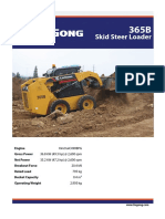 Skid Steer Loader: 36.8 KW (49.3 HP) at 2,600 RPM 35.2 KW (47.2 HP) at 2,600 RPM KN 795 KG m3 KG