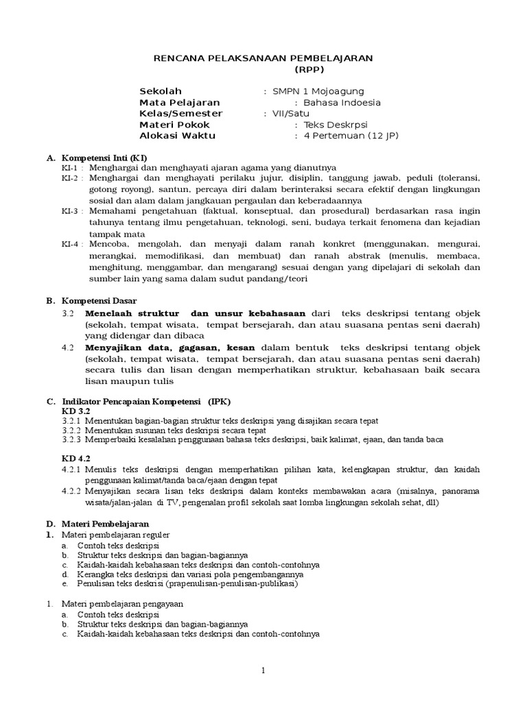 Menelaah Struktur Dan Bahasa Teks Deskripsi Pesona Pantai