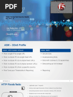 Big Ip Asm V12 Ddos Profile: Global Service Tech Summit, Seattle