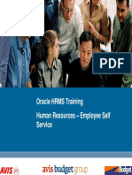 Oracle HRMS ESS Training