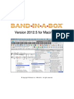 Band in A Box 2012.5 Mac Manual