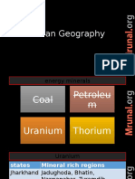Indian Geography: Energy Minerals and Nuclear Energy Generation