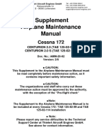 Supplement Airplane Maintenance Manual: Cessna 172