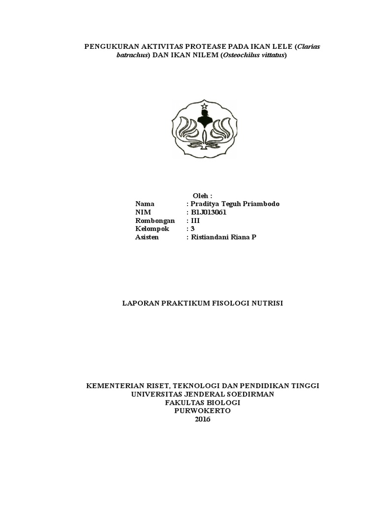 batrachus) DAN IKAN NILEM (Osteochilus vittatus)