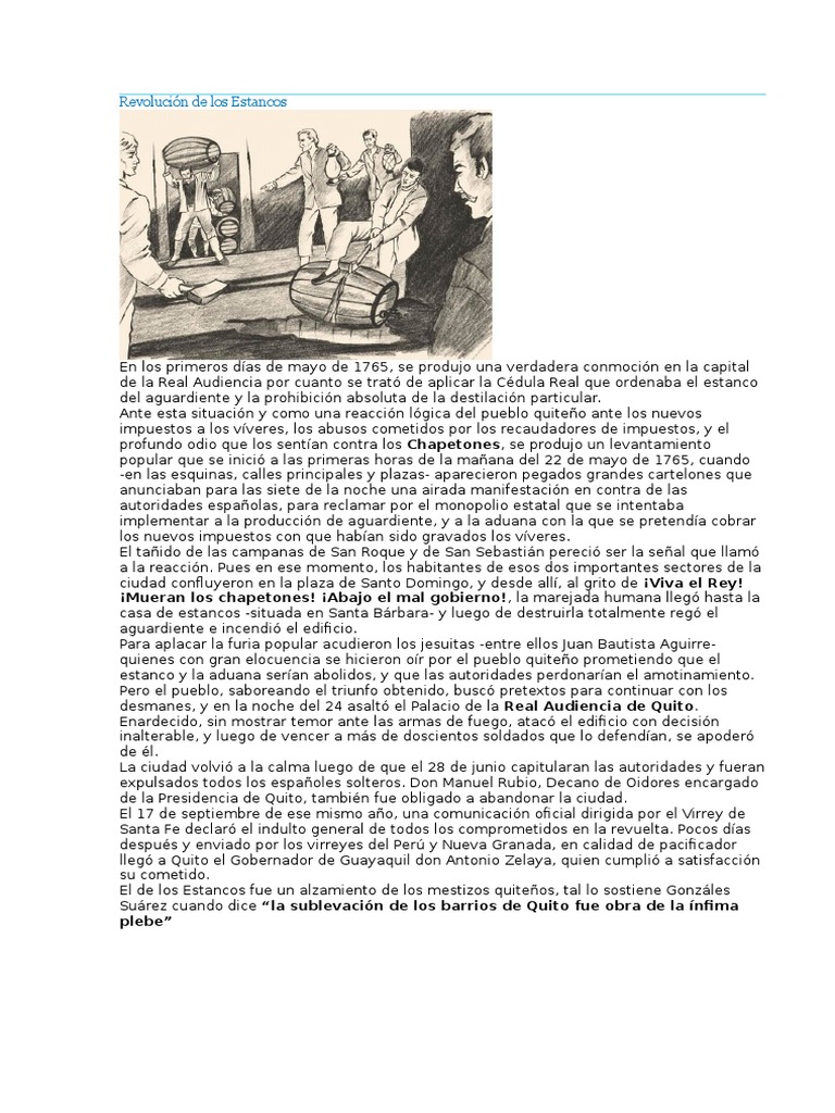 ¿Que sucedio con los estancos