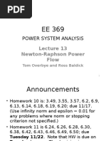 Power System Analysis: Newton-Raphson Power Flow