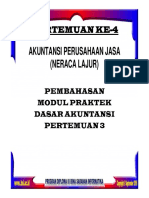 Akuntansi Perusahaan Jasa (Neraca Lajur) : Pertemuan Ke Pertemuan Ke Pertemuan Ke Pertemuan Ke - 4 4 4 4