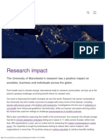 Research Impact at The University of Manchester