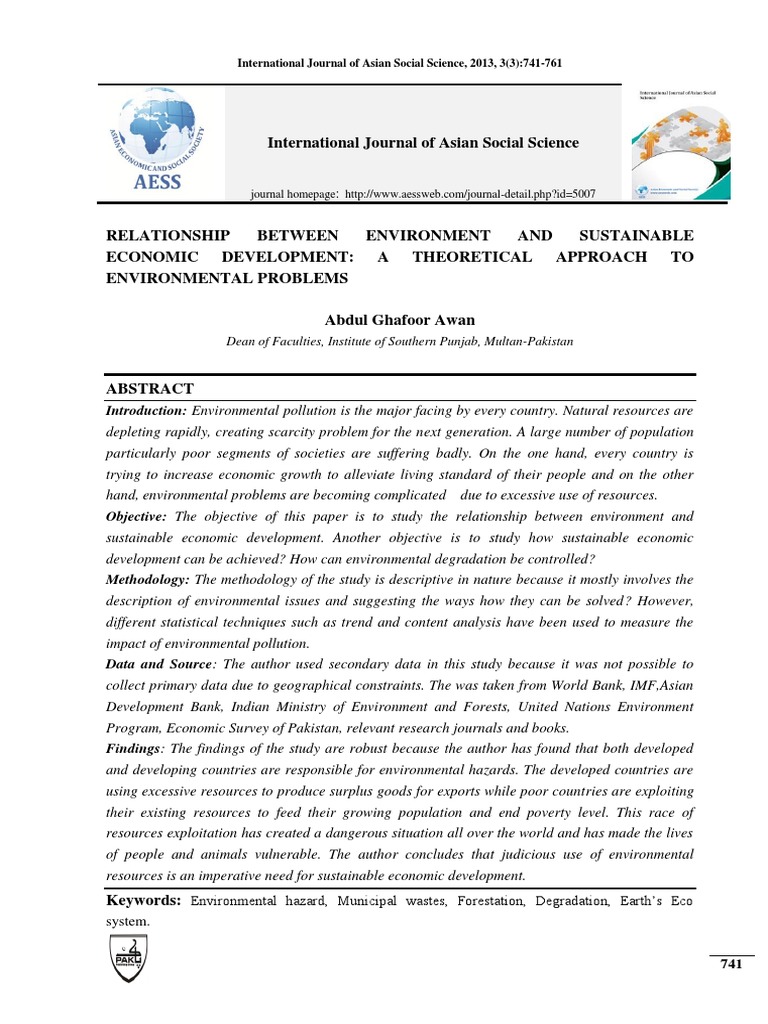 Environment and Sustainable Development Insights | PDF | Sustainability ...