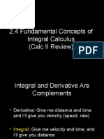 2.4 Fundamental Concepts of Integral Calculus (Calc II Review)