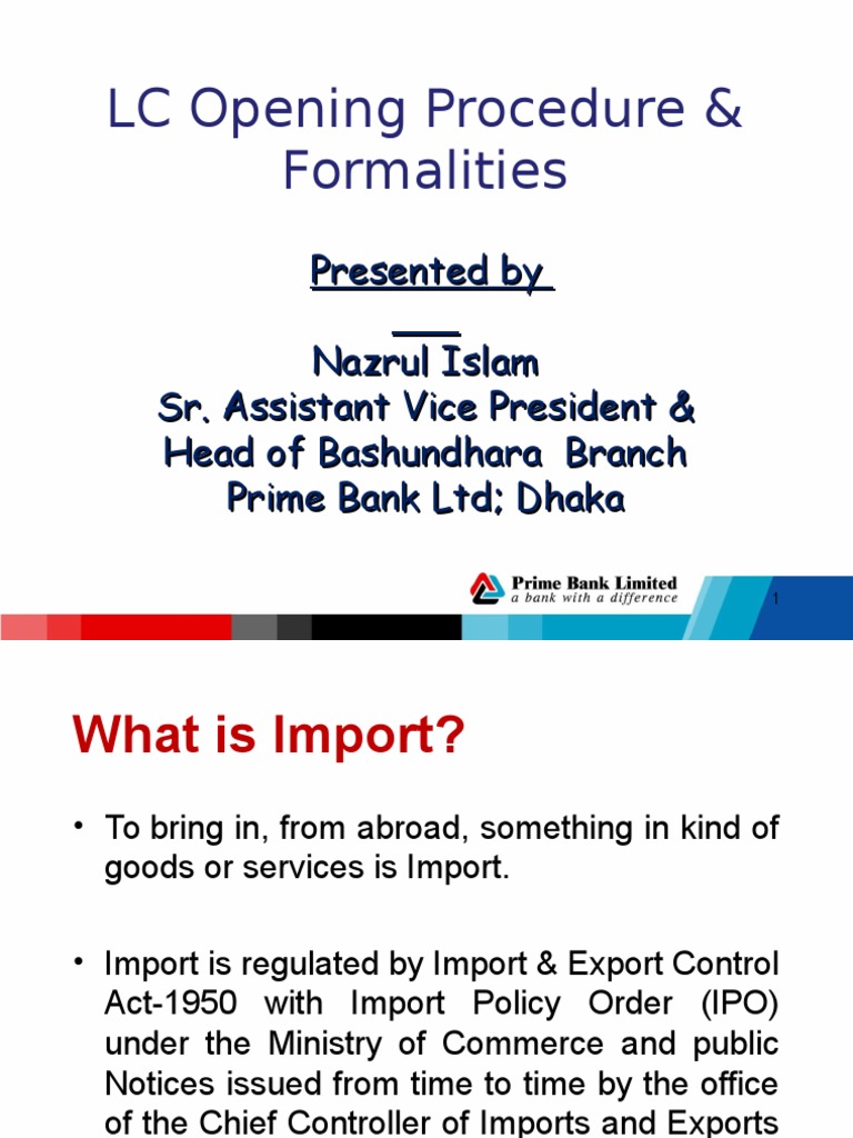 LC Opening Procedures in Bangladesh | PDF | Letter Of Credit | Credit ...