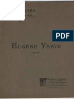 Eugene Ysaye - 6 Solo Sonata Op.27 For Violin PDF