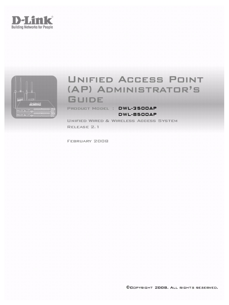 MANUAL - DWL-8500AP - AP - Guide v2.00 PDF | PDF | Wireless Access ...