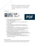 Setting Part Zero Offset