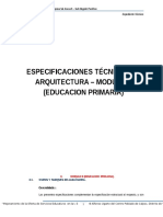 Especificaciones Tecnicas de Arquitectura - Modulo II (Educacion Primaria).docx