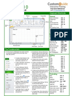 Excel 2010 Quick Reference