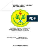 Analisa Perilaku Konsumen PT Kereta API Indonesia 2