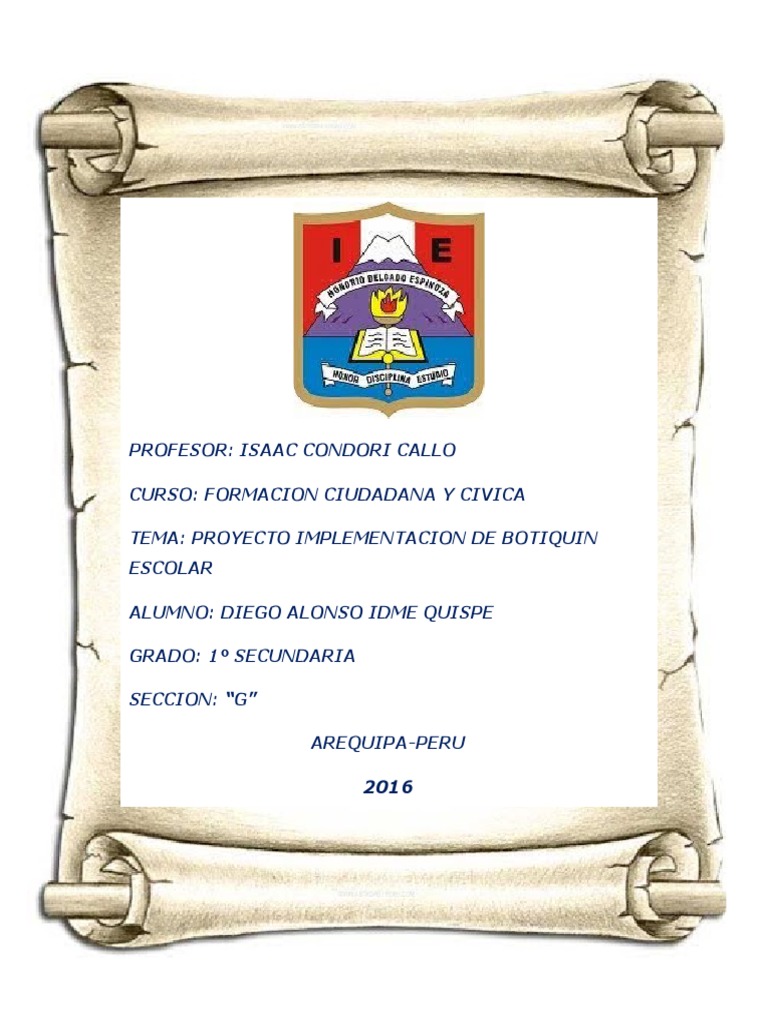 Proyecto Botiquin Escolar Aulas | Primeros auxilios | Medicamentos con