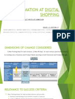 Transformation at Digital Shopping: Dwo Caselet Write-Up Submission