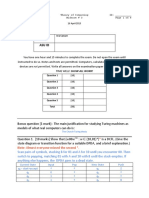 CSE 355 Theory of Computing ID: - Spring 2013 - Colbourn Midterm # 3 Page 1 of 6 @D%'!A?@B