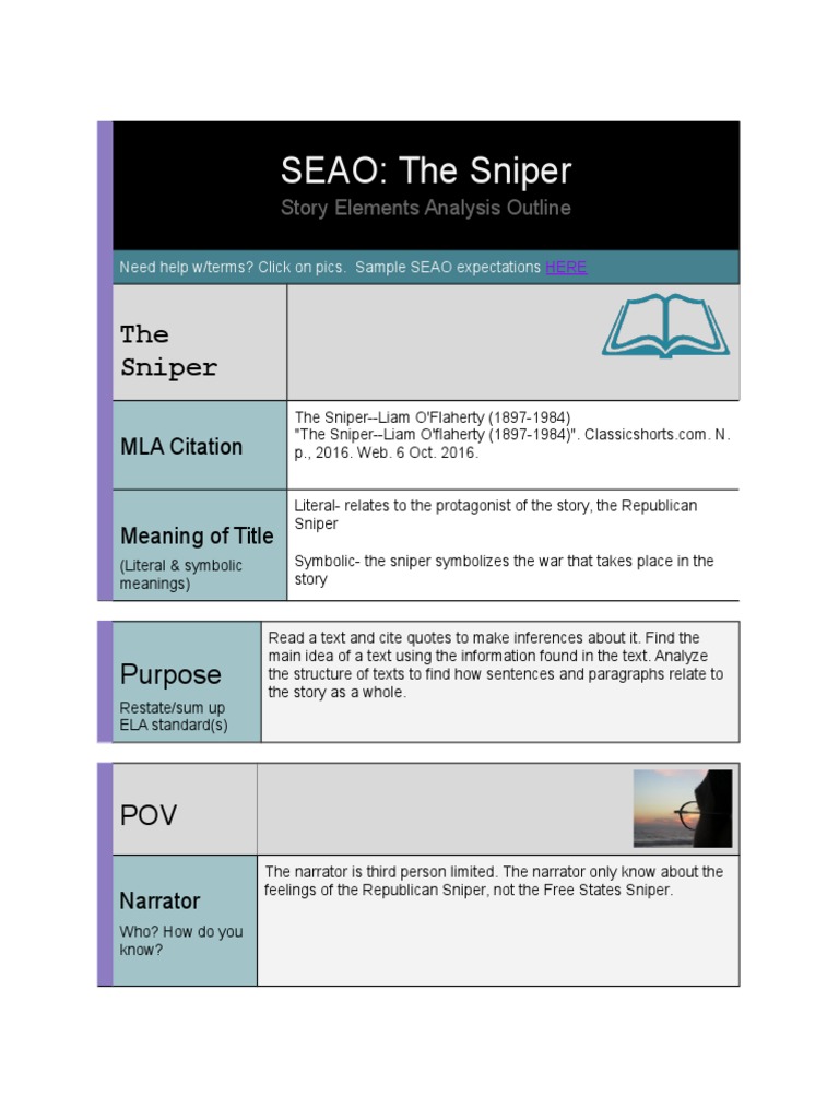 Seao The Sniper Narration Epistemology