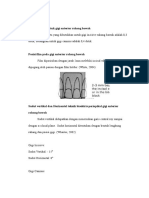 Posisi, Waktu & Sudut Radiografi Bisektris Periapikal RB