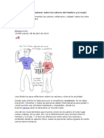 Dinámica para Reflexionar Sobre Los Valores Del Hombre y La Mujer