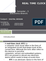Real Time Clock Using Fpga: B. E. III, Semester - 5 (Electronics Branch) Subject