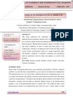 Storage Conditions for Pharmaceutical Products