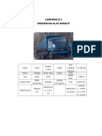 Lampiran D.3 Spesifikasi Alat Angkut