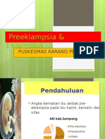 Preeklampsia & Eklampsia: Puskesmas Karang Penang