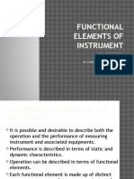 Functional Elements of Instrumentation