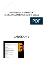 Pengiraan Matematik Menggunakan Microsoft Excel