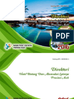 Direktori Hotel Dan Akomodasi Lainnya Provinsi Aceh 2016 PDF