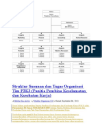 Struktur Susunan dan Tugas Organisasi Tim P2K3.doc