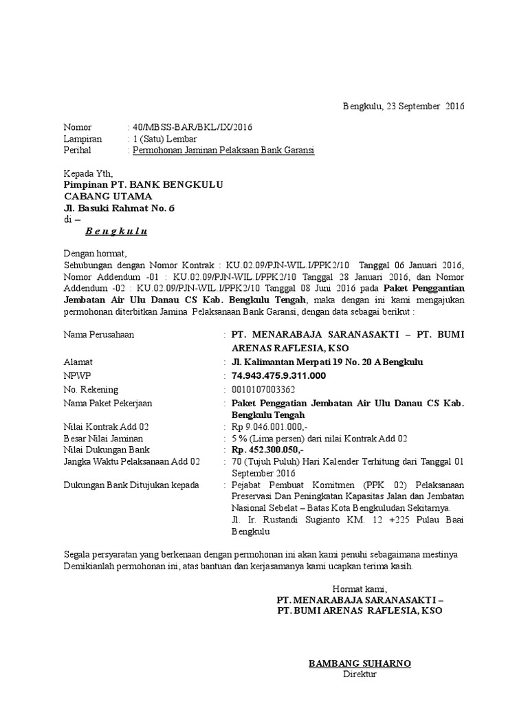 Contoh Cv Bank Bengkulu Contoh CV Menarik