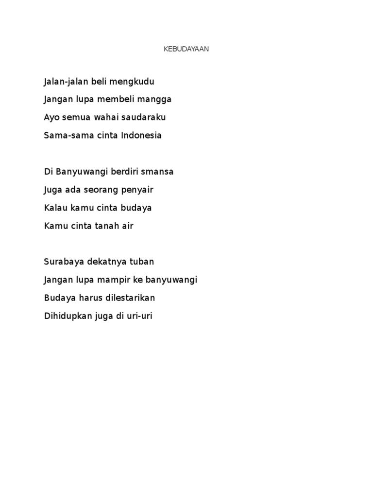 Pantun Kebudayaan