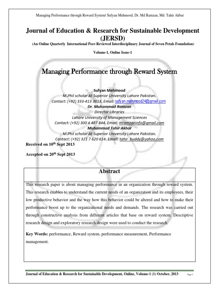 Reward systems essay 06 image