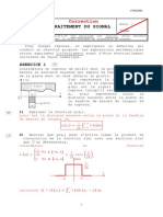 Corrige Traitement Du Signal Pour Le Mecanicien