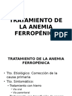 Tratamiento de La Anemia Ferropénica Final