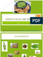Green Salsa Recipe: More Authentic Mexican Recipes at