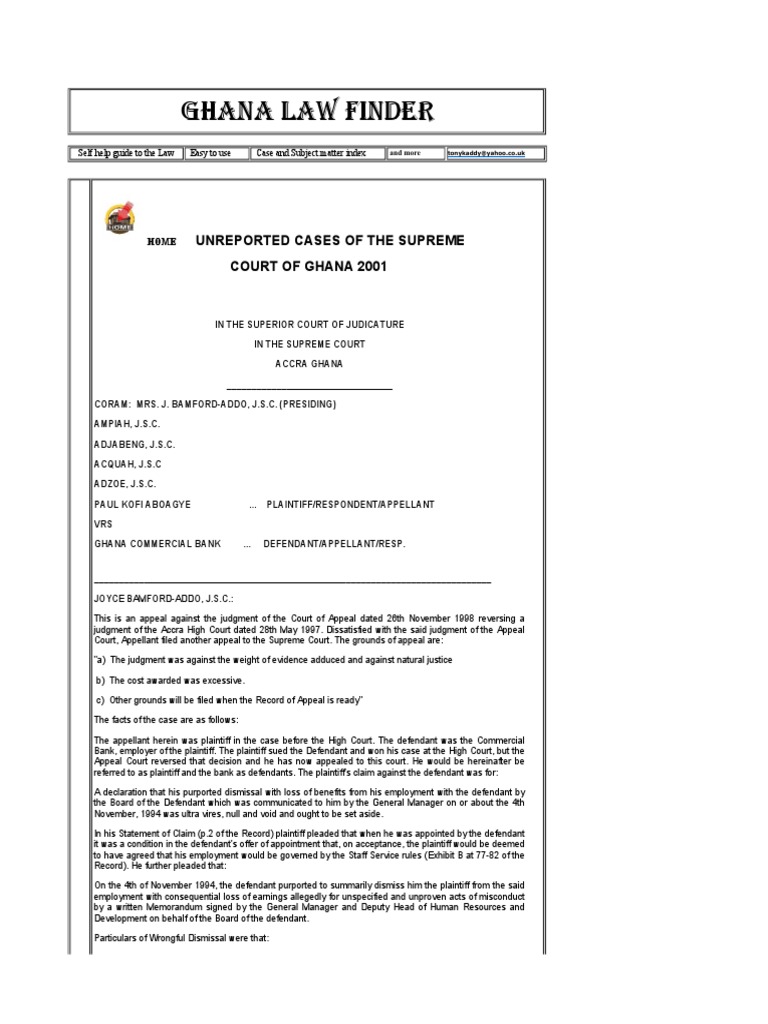 ghana contract law pdf Of Separation  v Concepts Gcb Powers Aboagye   Legal
