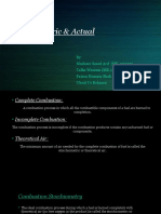 Stoichiometric & Actual Combustion