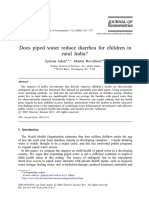 Does Piped Water Reduce Diarrhea For Children in Rural India 2003 Journal of Econometrics