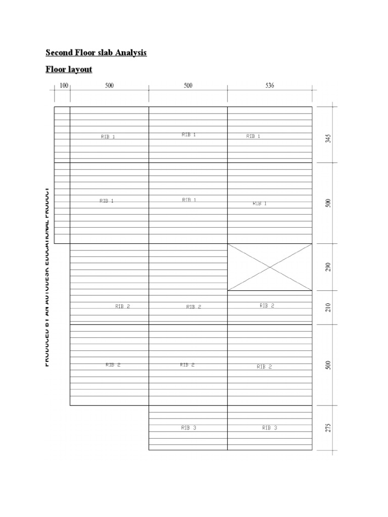 Second Floor Slab Analysis-Diiib | PDF