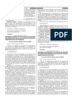 Admiten Solicitud de Revocatoria de Alcalde Del Distrito de Madean Provincia de Yauyos Departamento de Lima